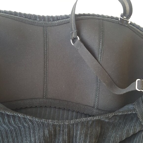 ICONE ! Bea Ribbed Velvet Bodysuit, Slate Grey (US/UK8) - Picture 8 of 11